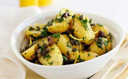Potato salad with olives