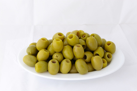 Green Halkidikis pitted olives