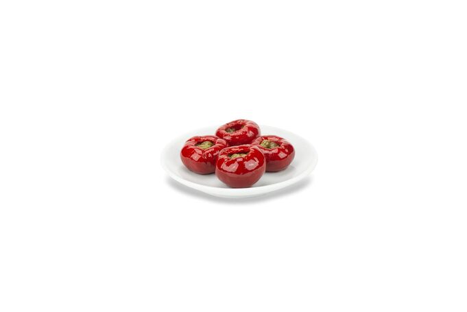 Sweet cherry peppers stuffed with capers