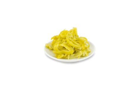 Sliced green peppers