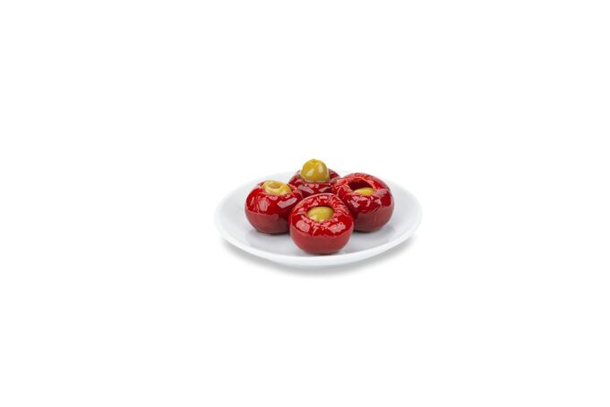 Sweet cherry peppers stuffed with olives